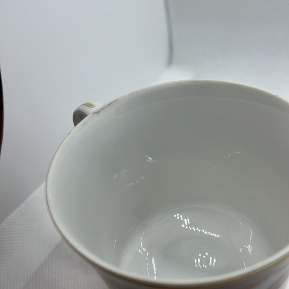 MIKASA EMPRESS FOOTED TEACUP AND SAUCER FINE CHINE VINTAGE L6009 - Picture 8 of 14